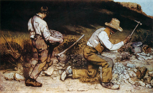 Gli spaccapietre di Gustave Courbet